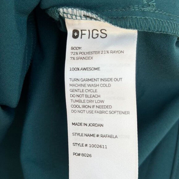 Figs Rafaela Oversized Scrub Top in Caribbean Blue, Size Large - Picture 11 of 12